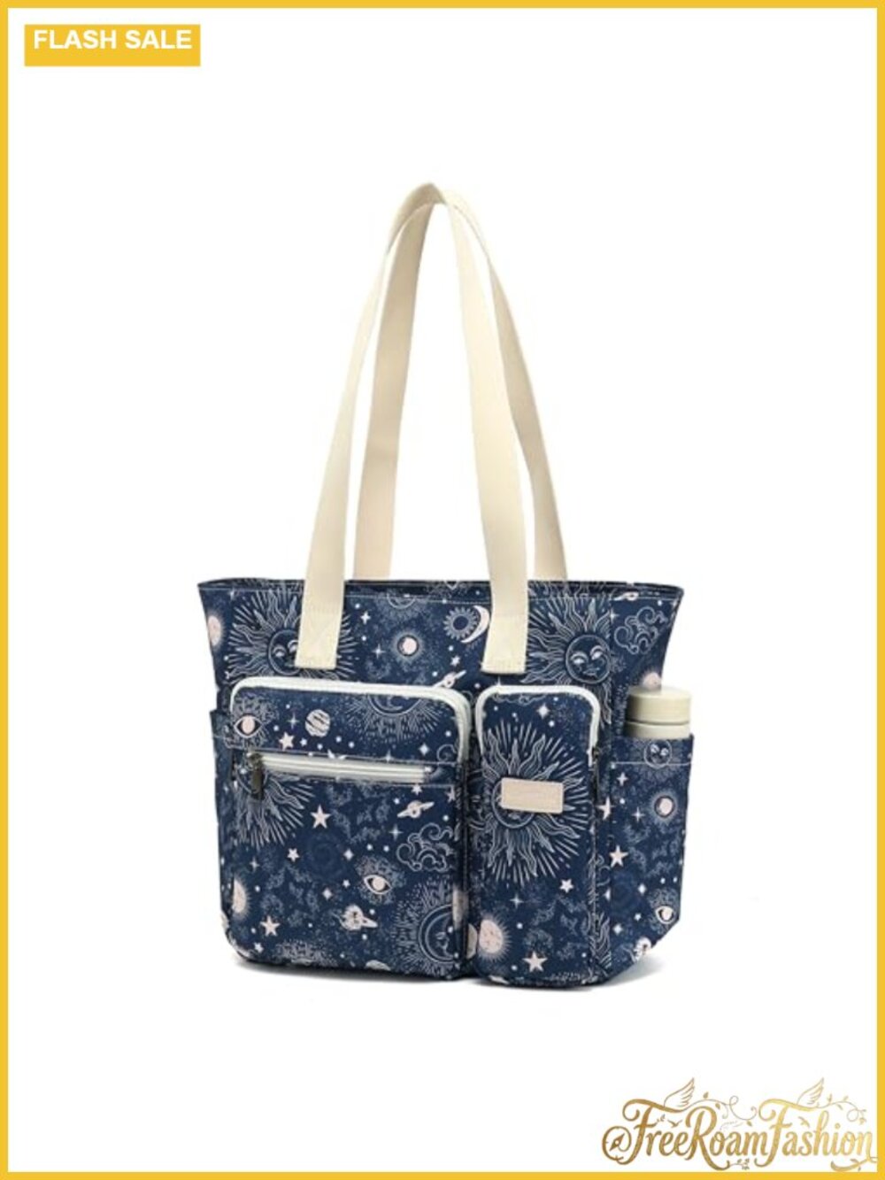 Lightweight Multi-Pocket Shoulder Tote Bag Large Capacity Travel Work Gym